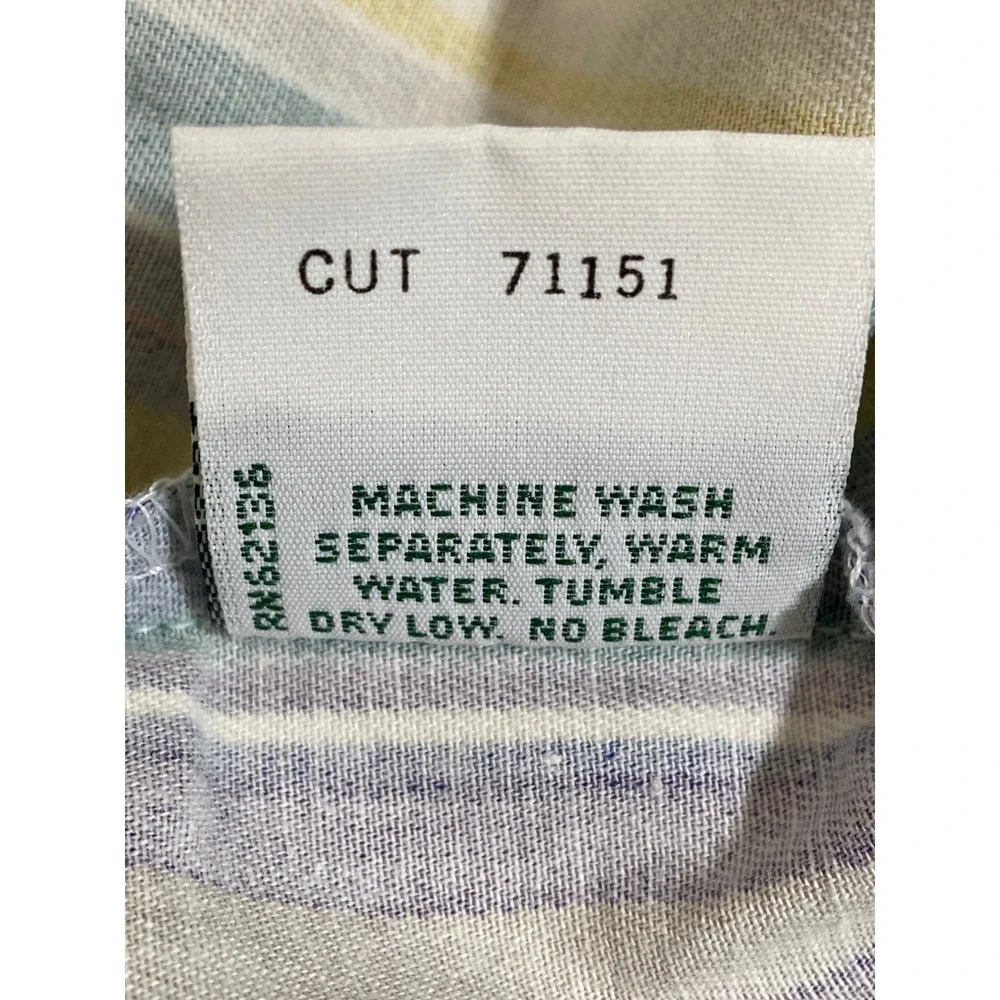 Guess USA VTG 90s Striped Short‎ Sleeve Button Up Shirt Mens M Multicolor Cotton